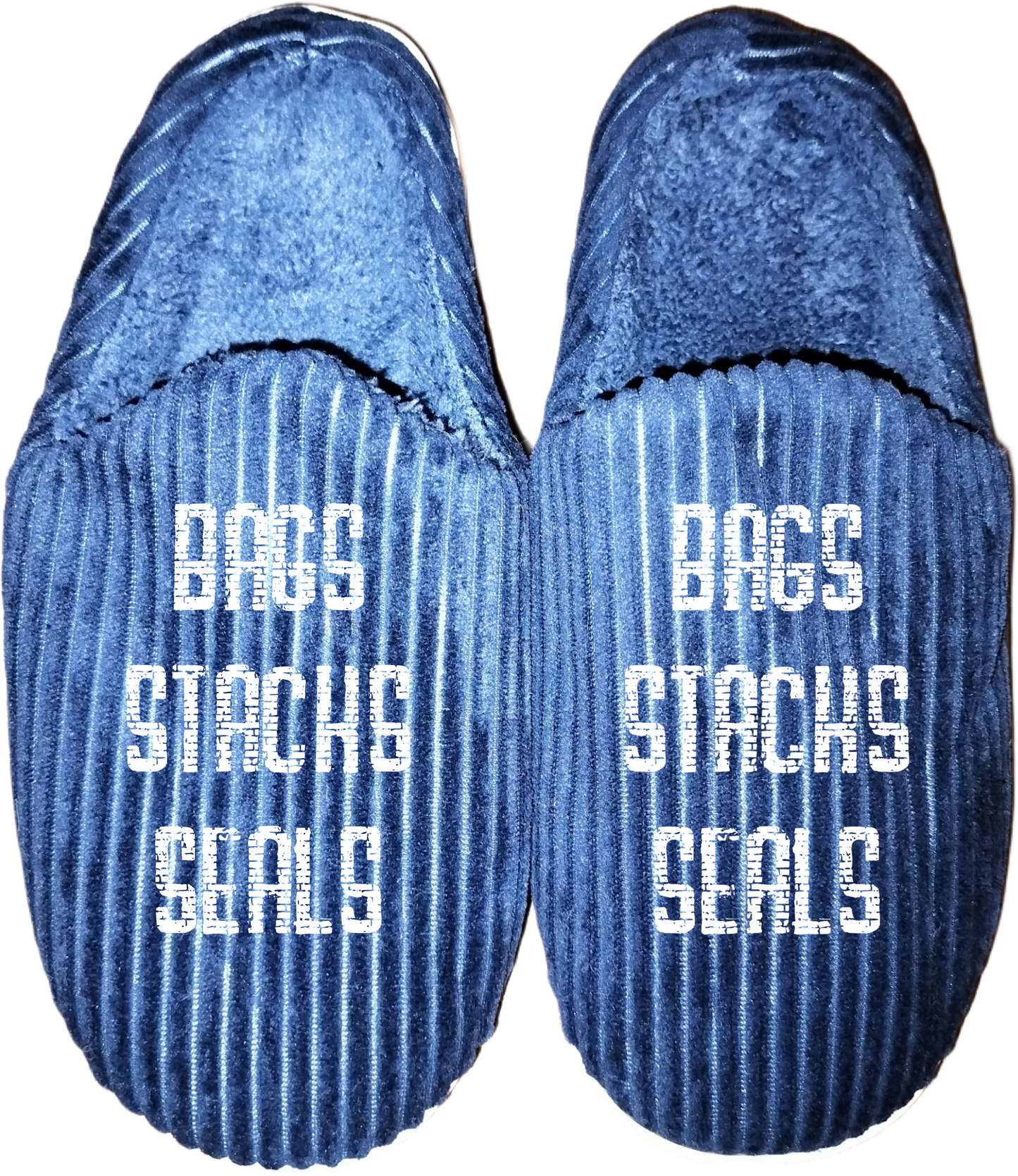 BAGS STACKS SEALS SLIPPERS