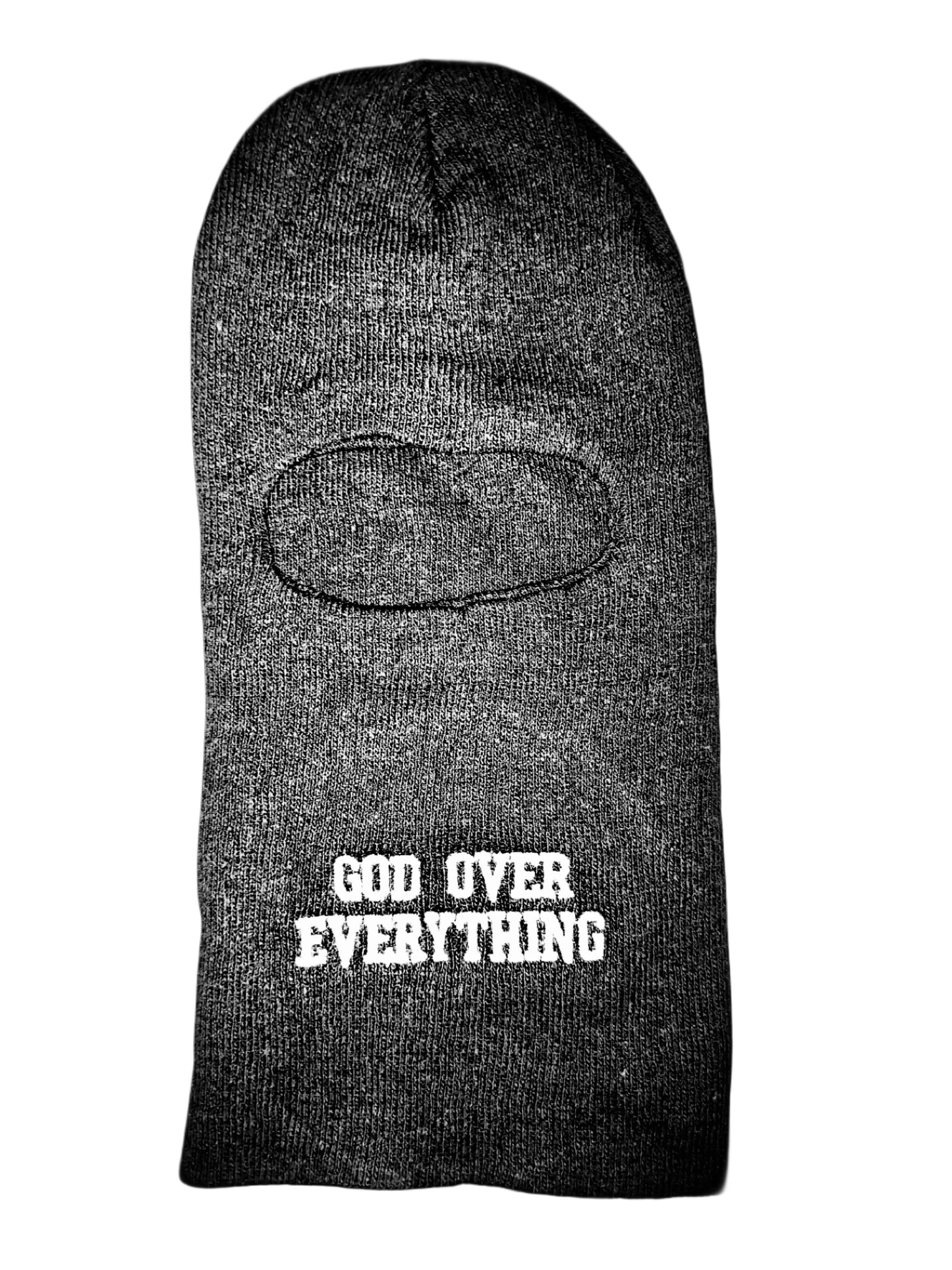 GOD OVER EVERYTHING G.O.E. BLACK BALACLAVA SKI MASK LIMITED EDITION