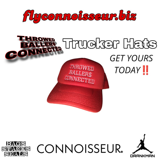 THROWED BALLER$ CONNECTED TRUCKER HAT