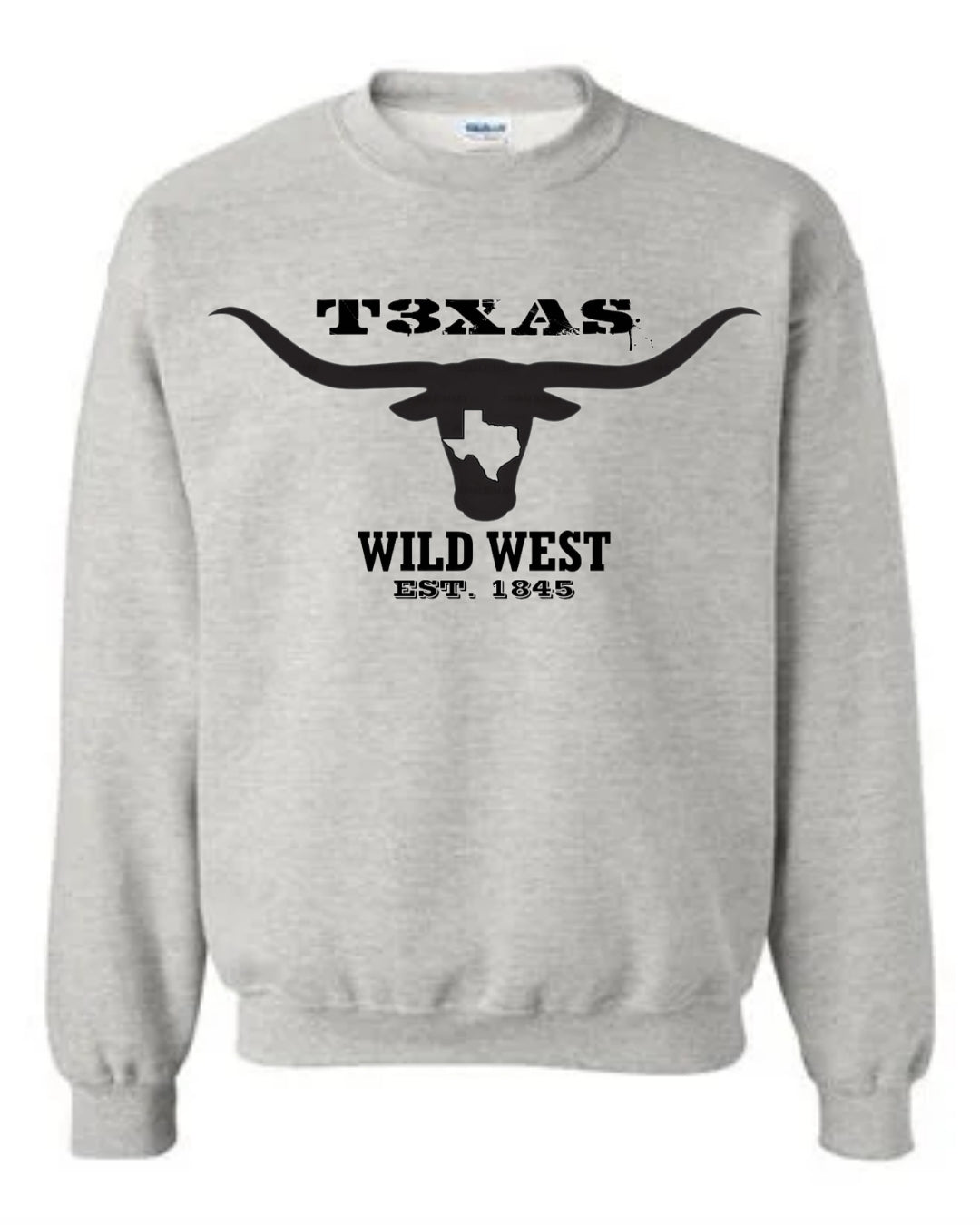 LONGHORN TEXAS WILD WEST CREWNECK SWEATER