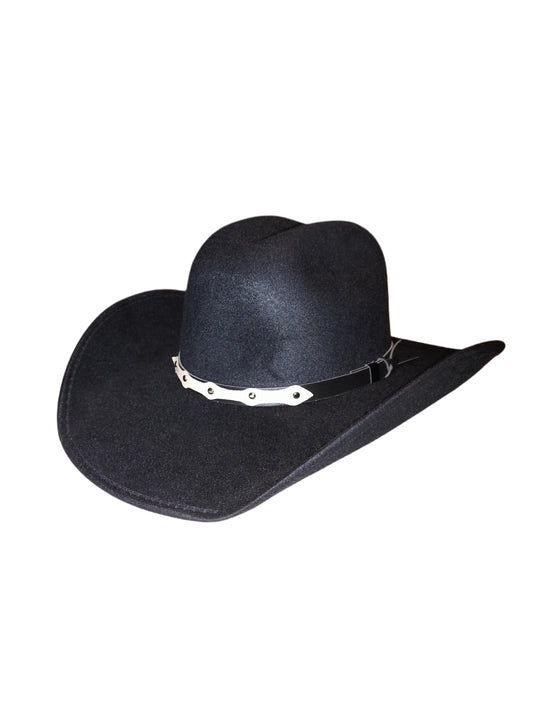 BLACK SUEDE TEJANA HAT