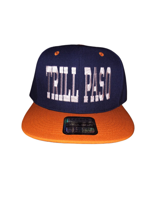 TRILL PASO NAVY & ORANGE SNAPBACK