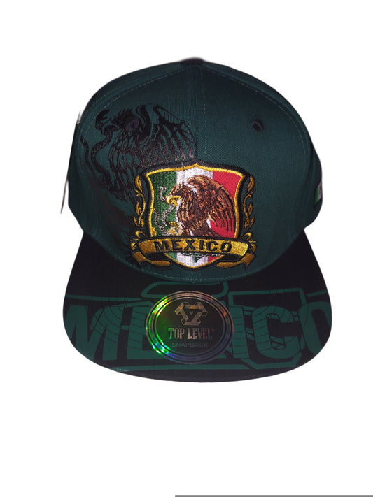 MEXICO WITH EAGLE (MEXICO CON AGUILA) SNAPBACK VERDE Y NEGRA